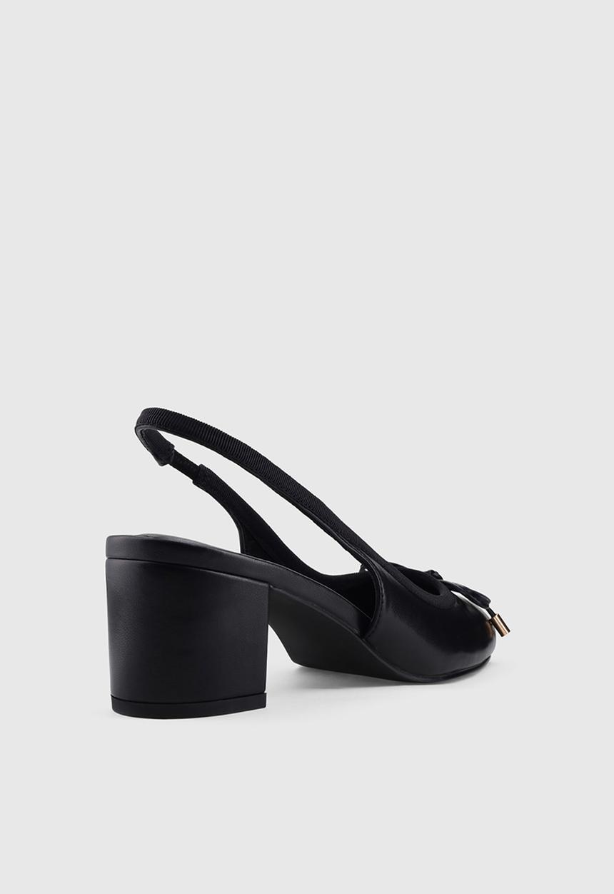 Forever New - Camryn block heel ballet shoe - black