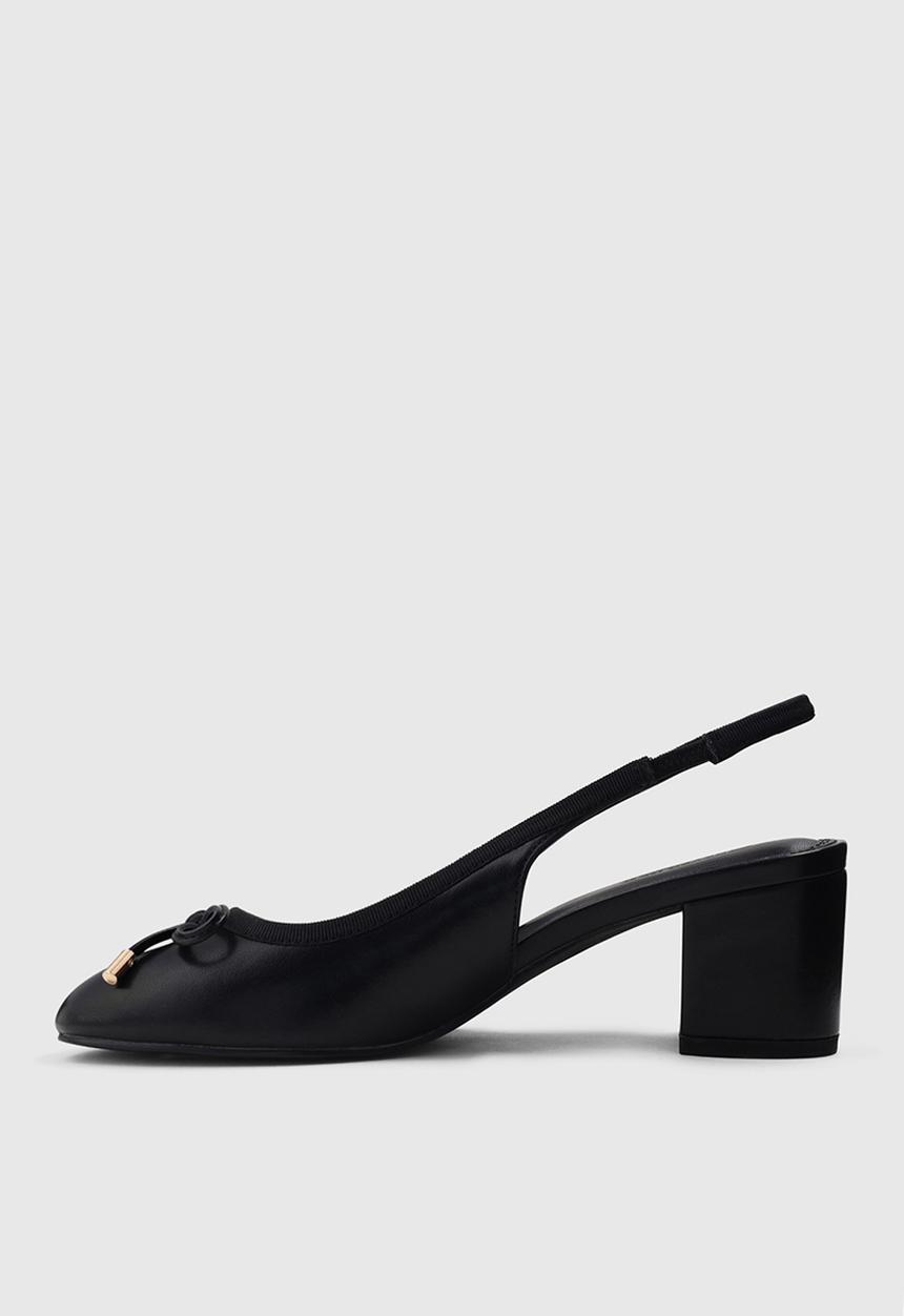 Forever New - Camryn block heel ballet shoe - black