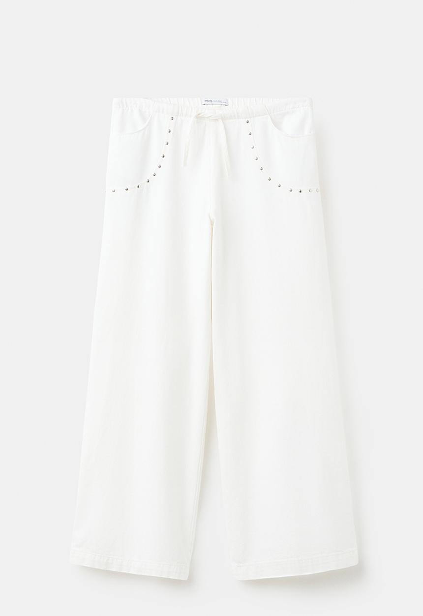 MANGO - Trousers Kataset - White