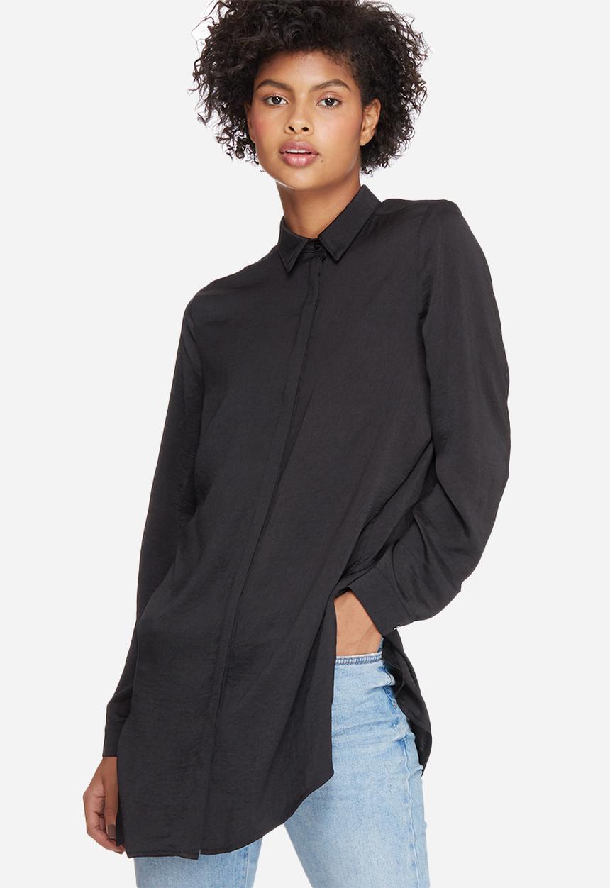 dailyfriday - Silky longer length shirt