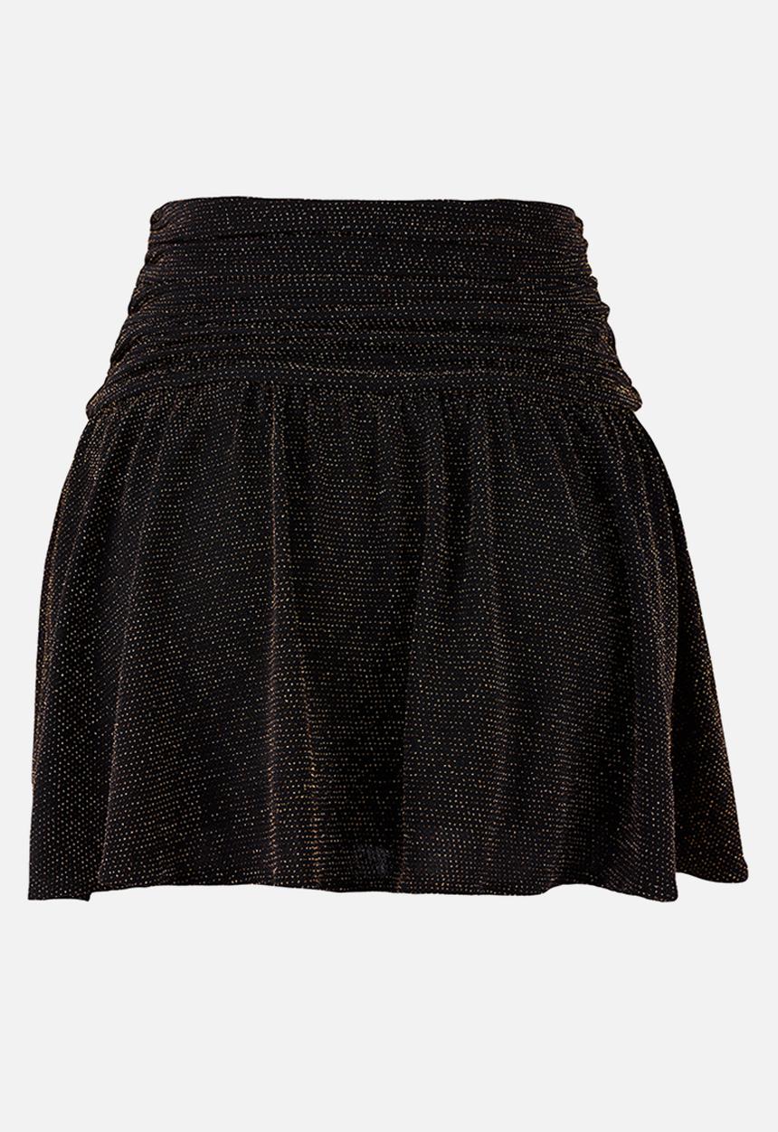Trendyol - Glitter Mini Skirt - Gold