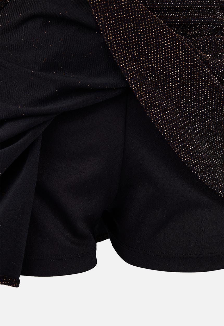 Trendyol - Glitter Mini Skirt - Gold