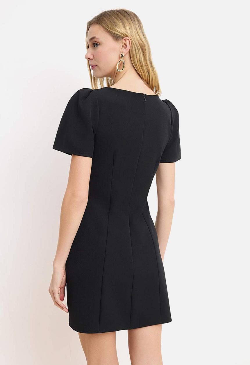 Trendyol - Pocket Detail Mini Dress - Black