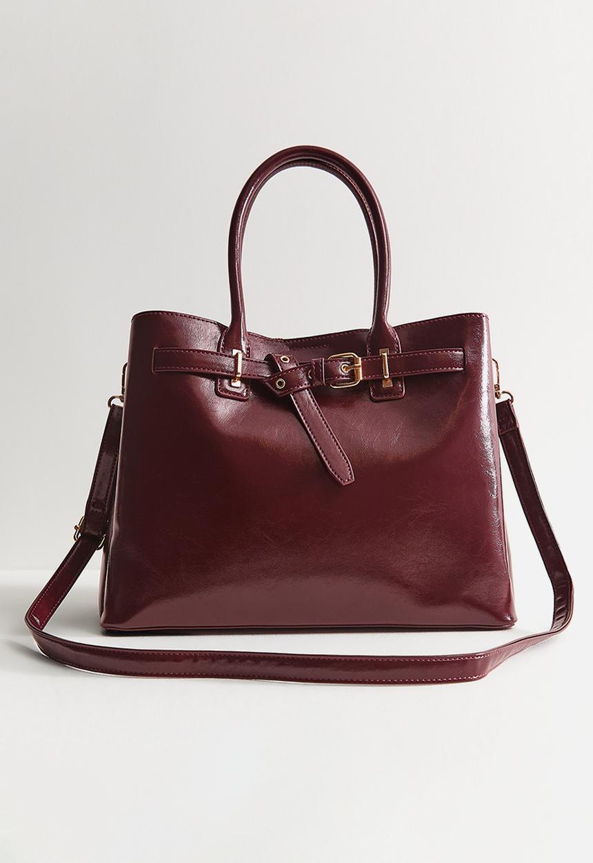 New Look - Anna Belted Hs - Dark Burgundy