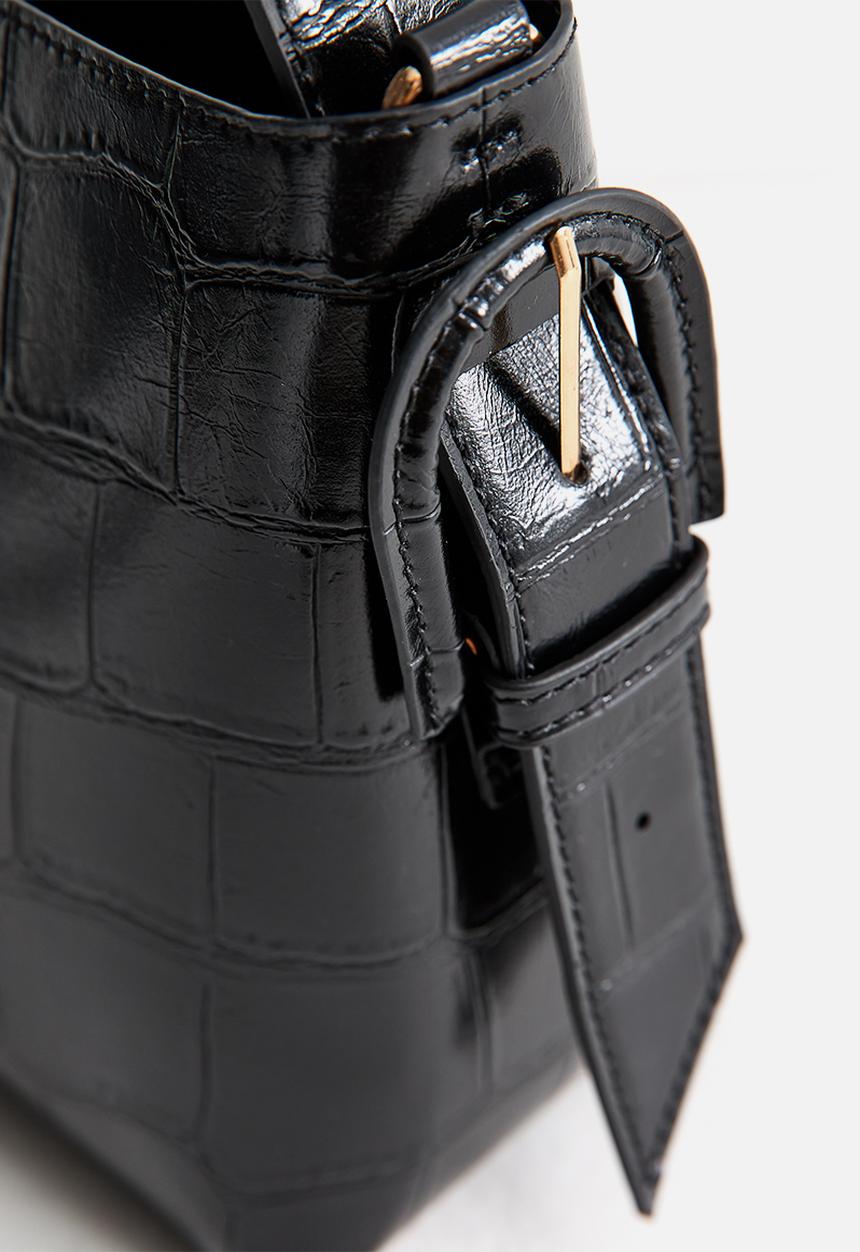 New Look - Marnie Buckle Croc - Black