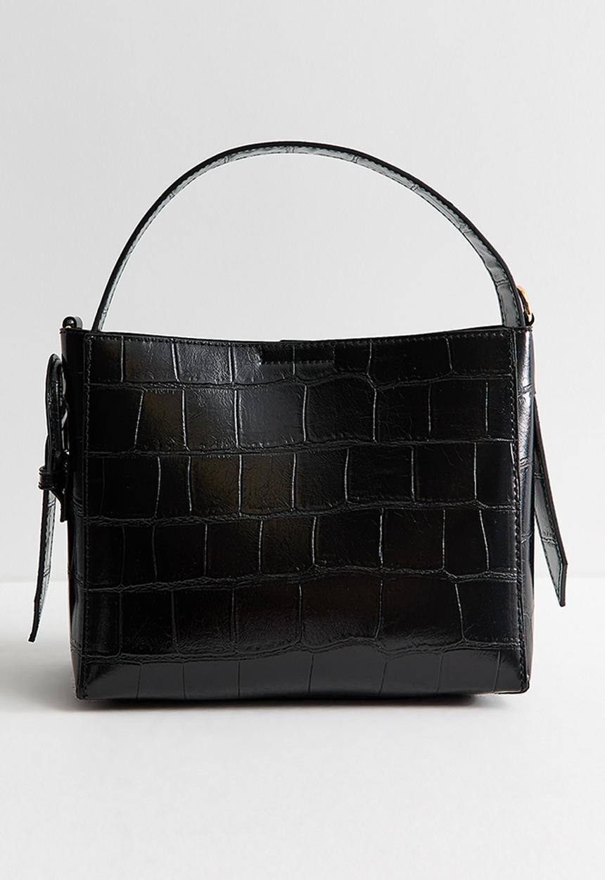 New Look - Marnie Buckle Croc - Black