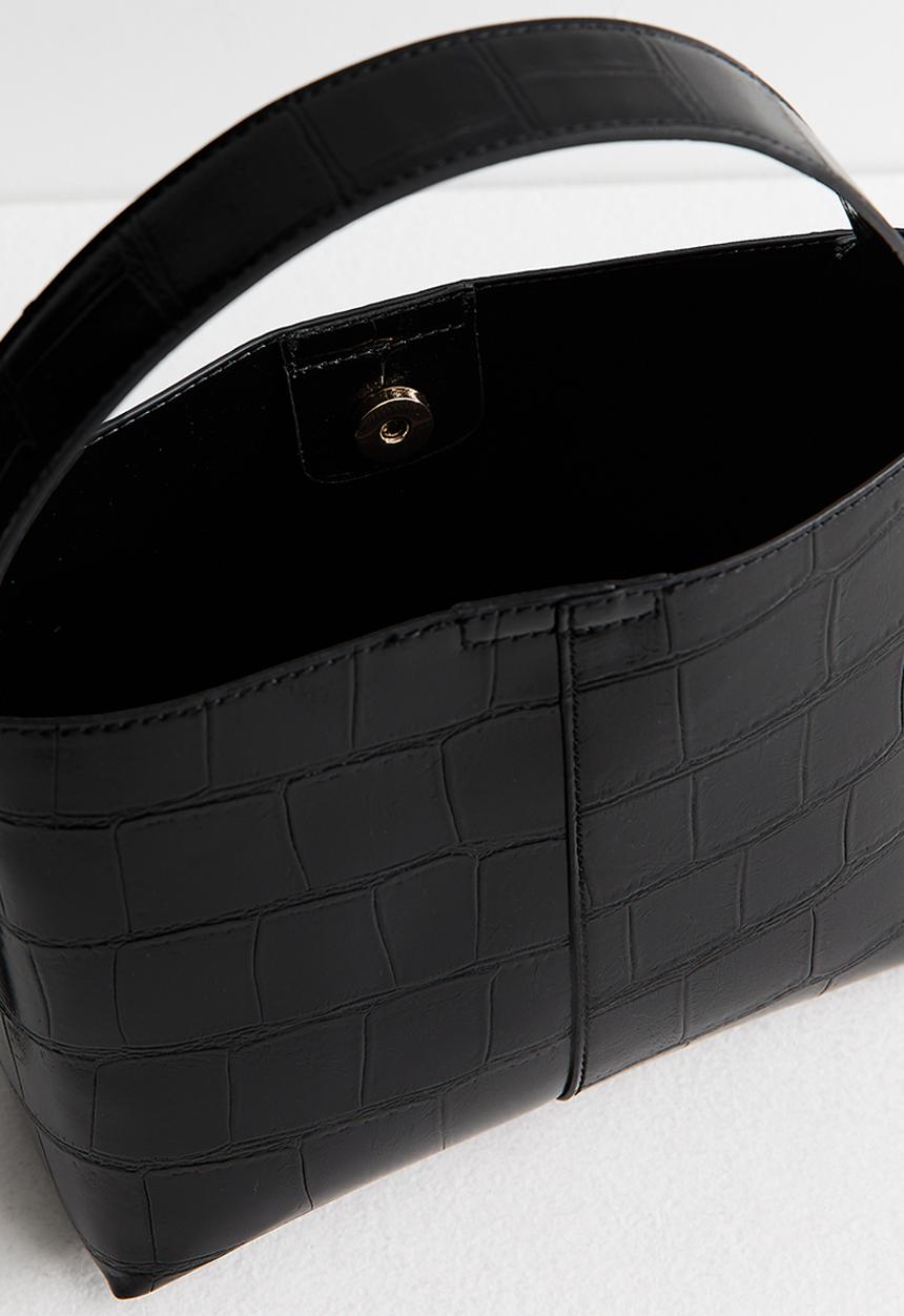 New Look - Marnie Buckle Croc - Black