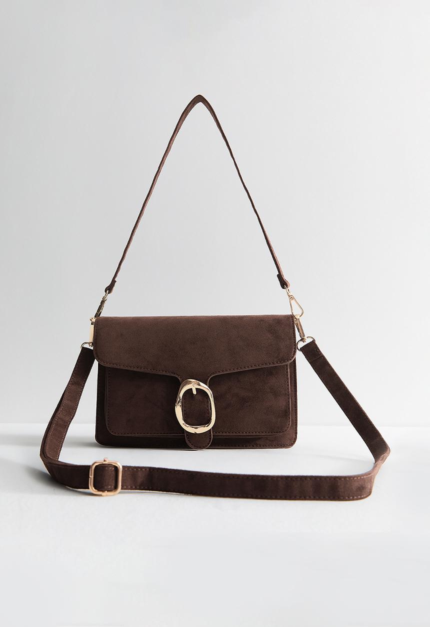 New Look - Alice Buckle Sdt Shoulder  - Dark Brown