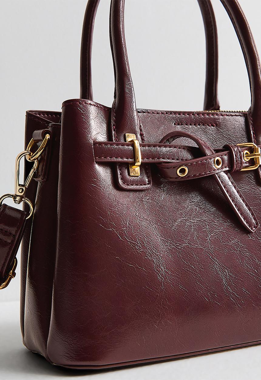 New Look - Mini Anna Belted Xbo - Dark Burgundy