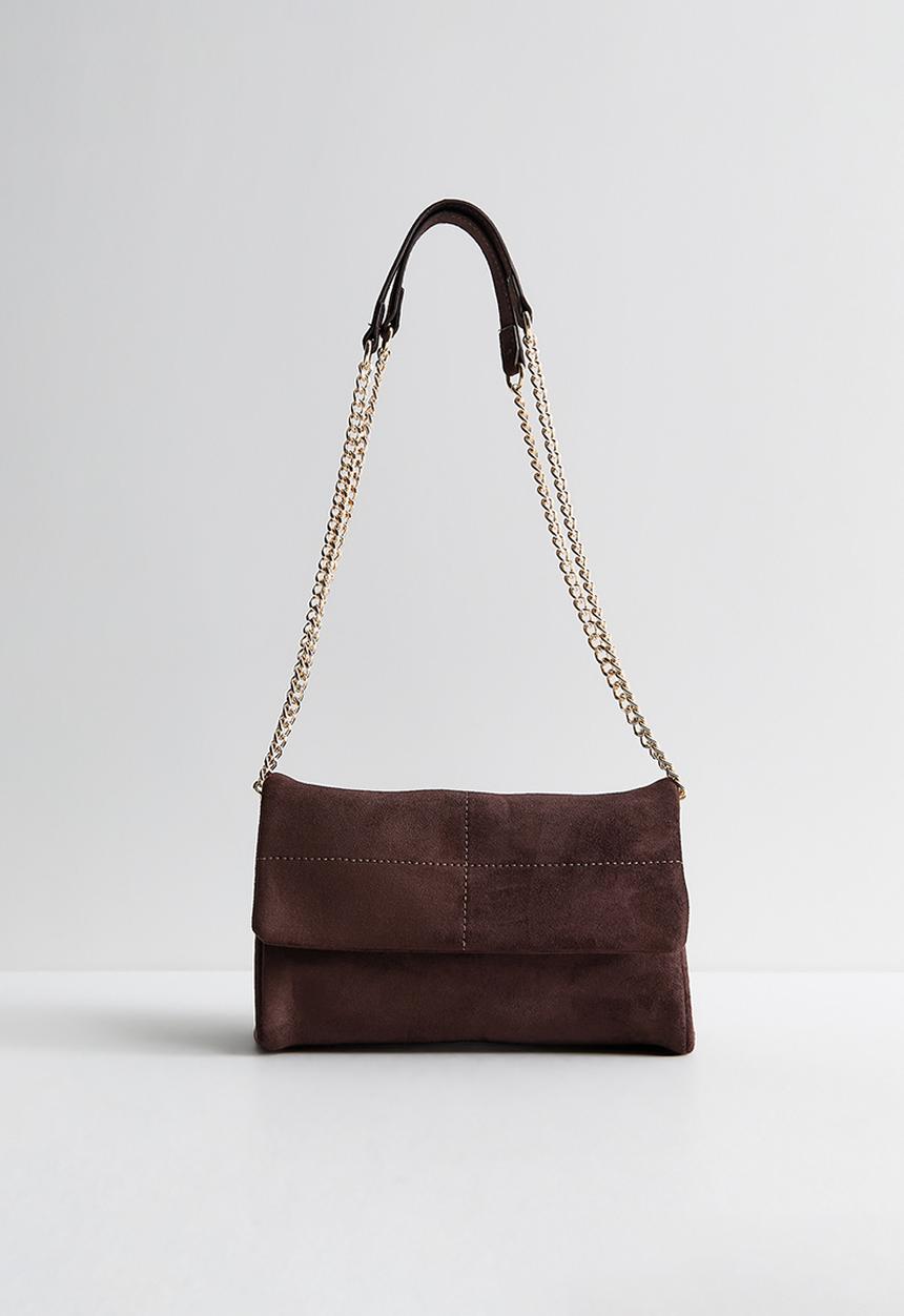New Look - Quilted Stitch Front - Dark Brown