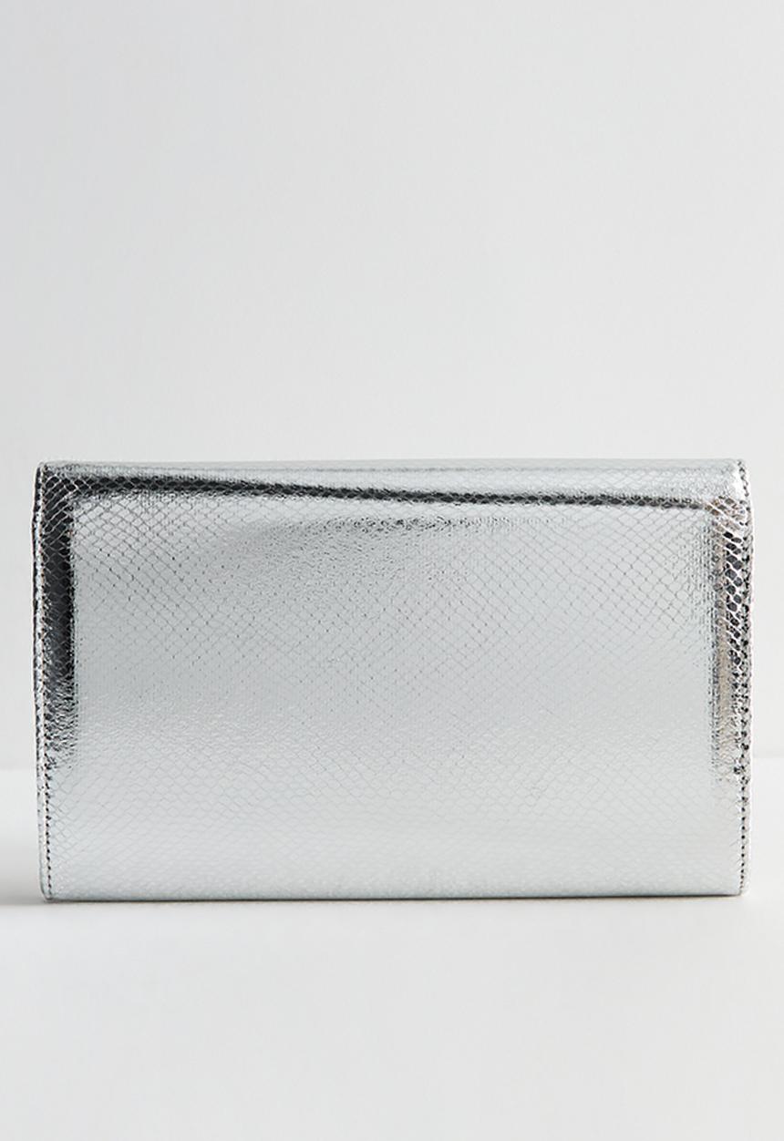 New Look - Effie Liz Bar Clutch - Silver
