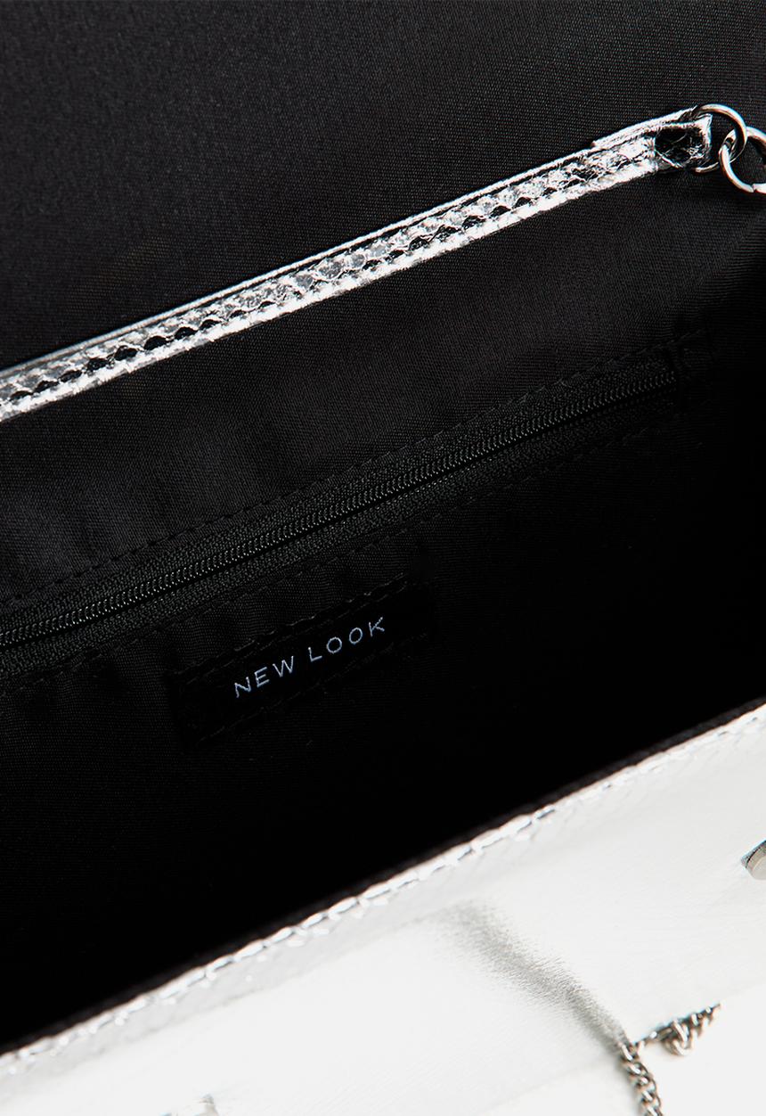 New Look - Effie Liz Bar Clutch - Silver