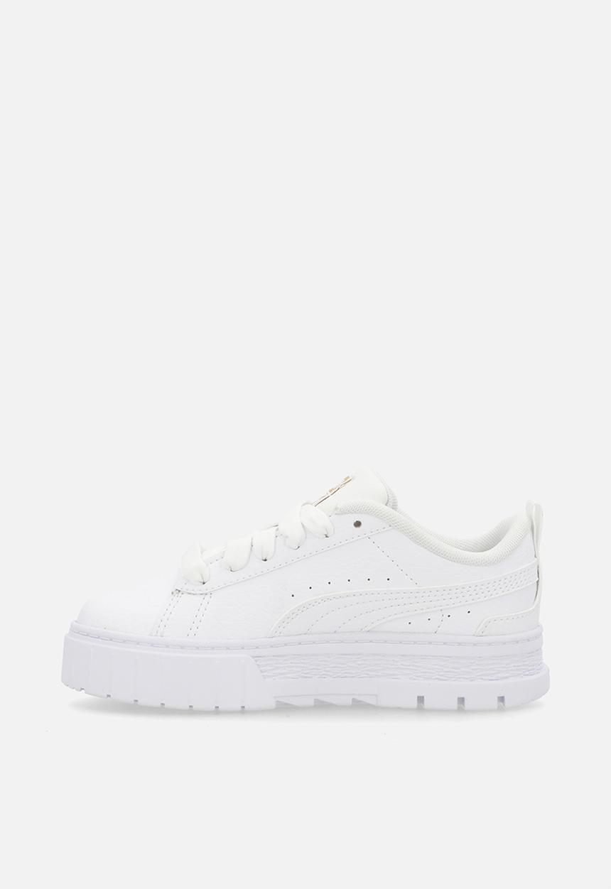 PUMA - Mayze Lth Ps - Puma White-Puma Team Gold
