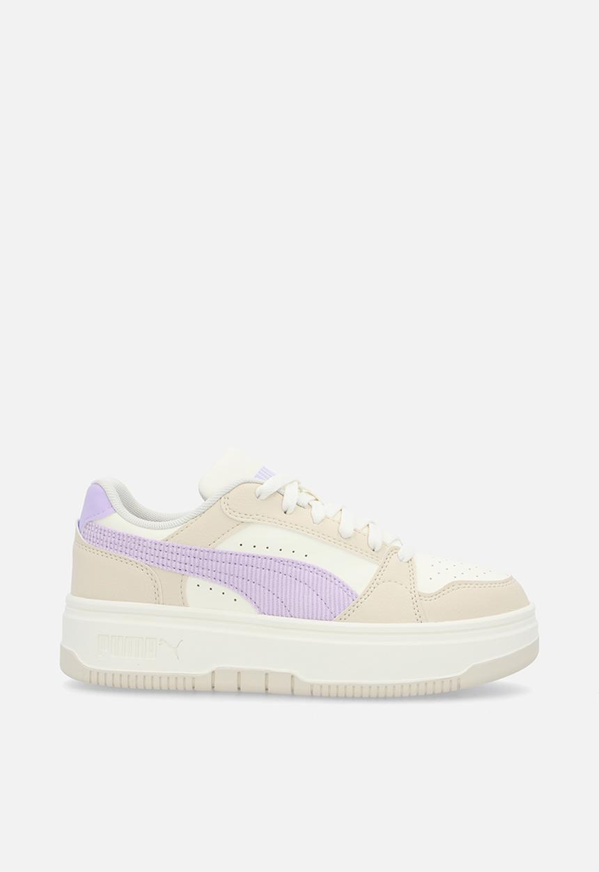 PUMA - Rebound Femme Curdoroy Jr - Warm White-Light Lavender-Alpine Snow