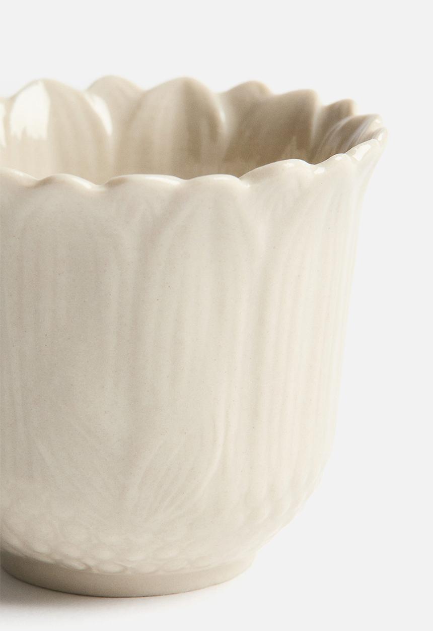 H&M - Stoneware egg cup - light beige