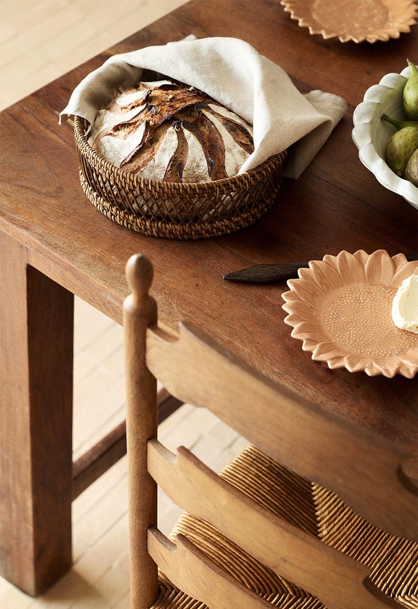 H&M - Rattan bread basket - brown