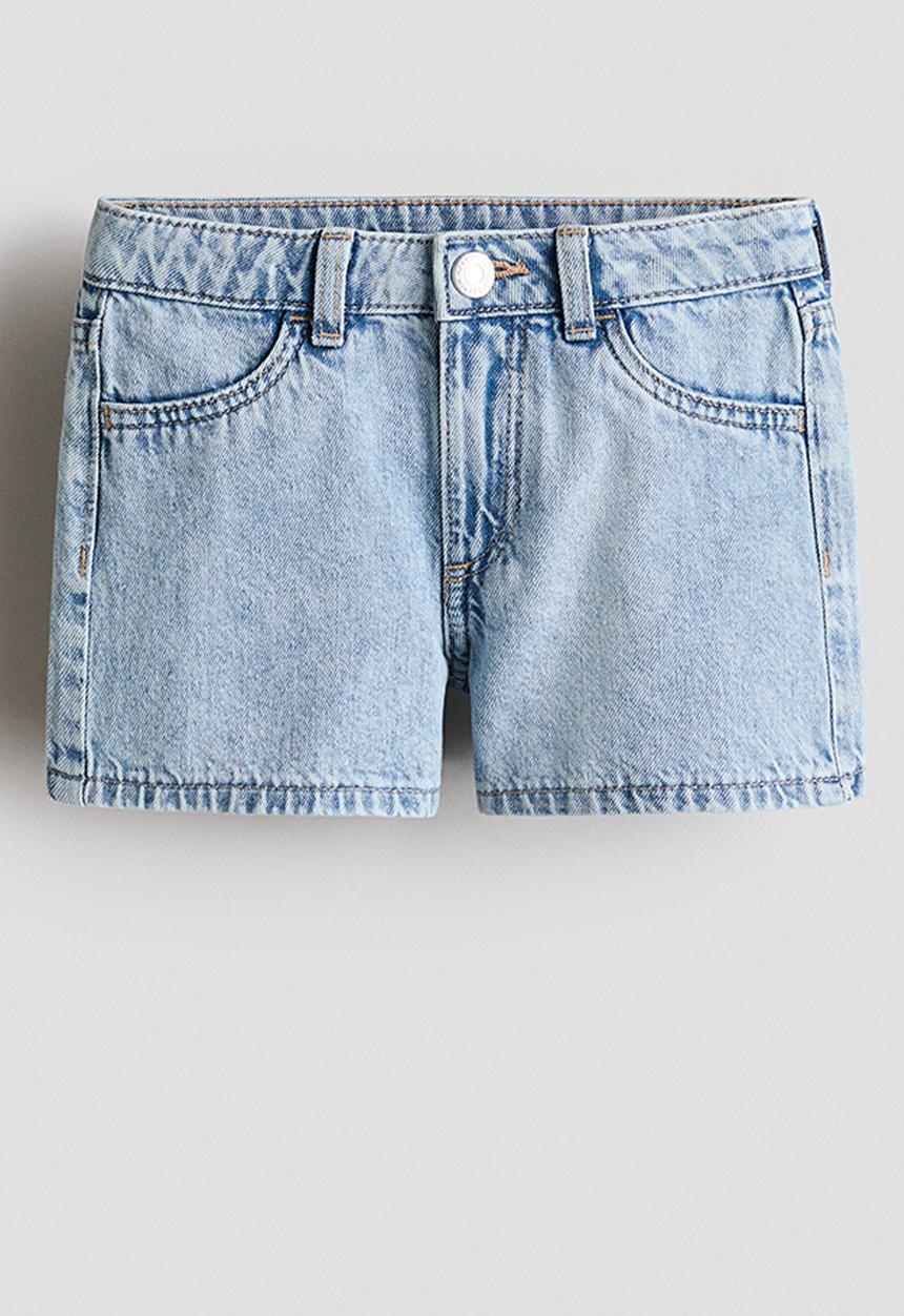 H&M - Denim shorts - light denim blue