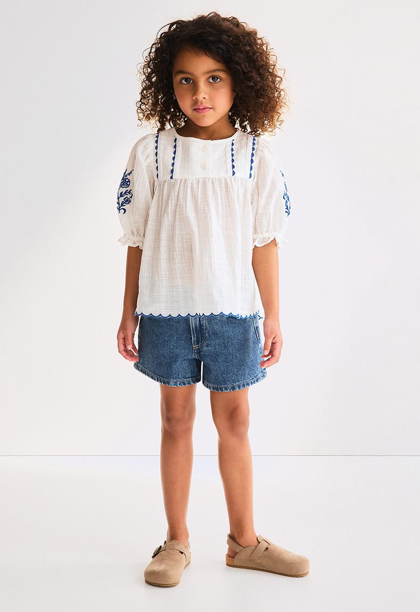 H&M - Denim shorts - denim blue