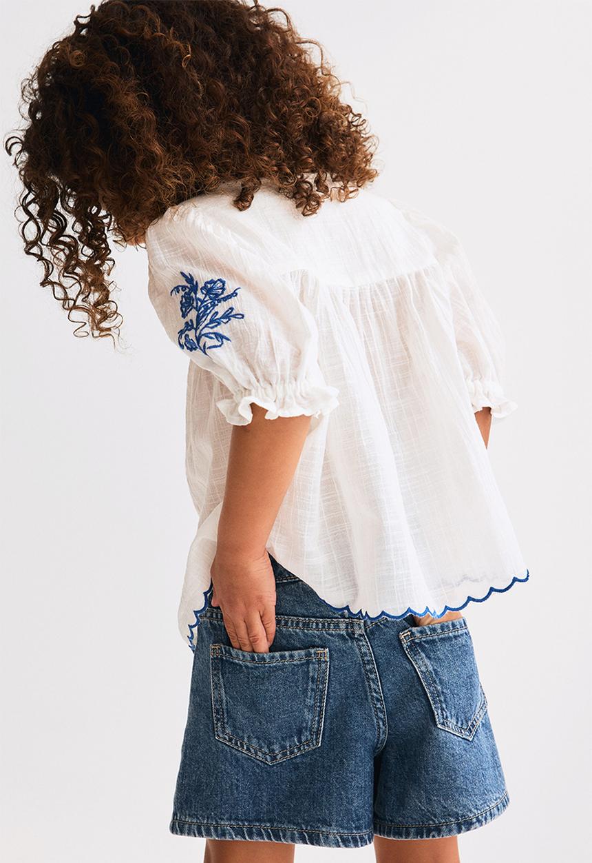 H&M - Denim shorts - denim blue