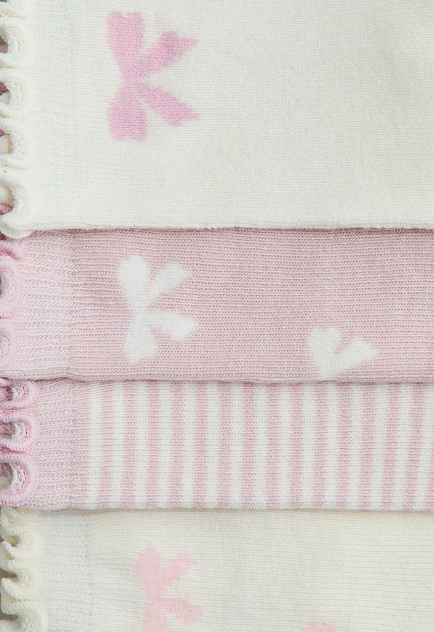 H&M - 7-pack socks - light pink/bows