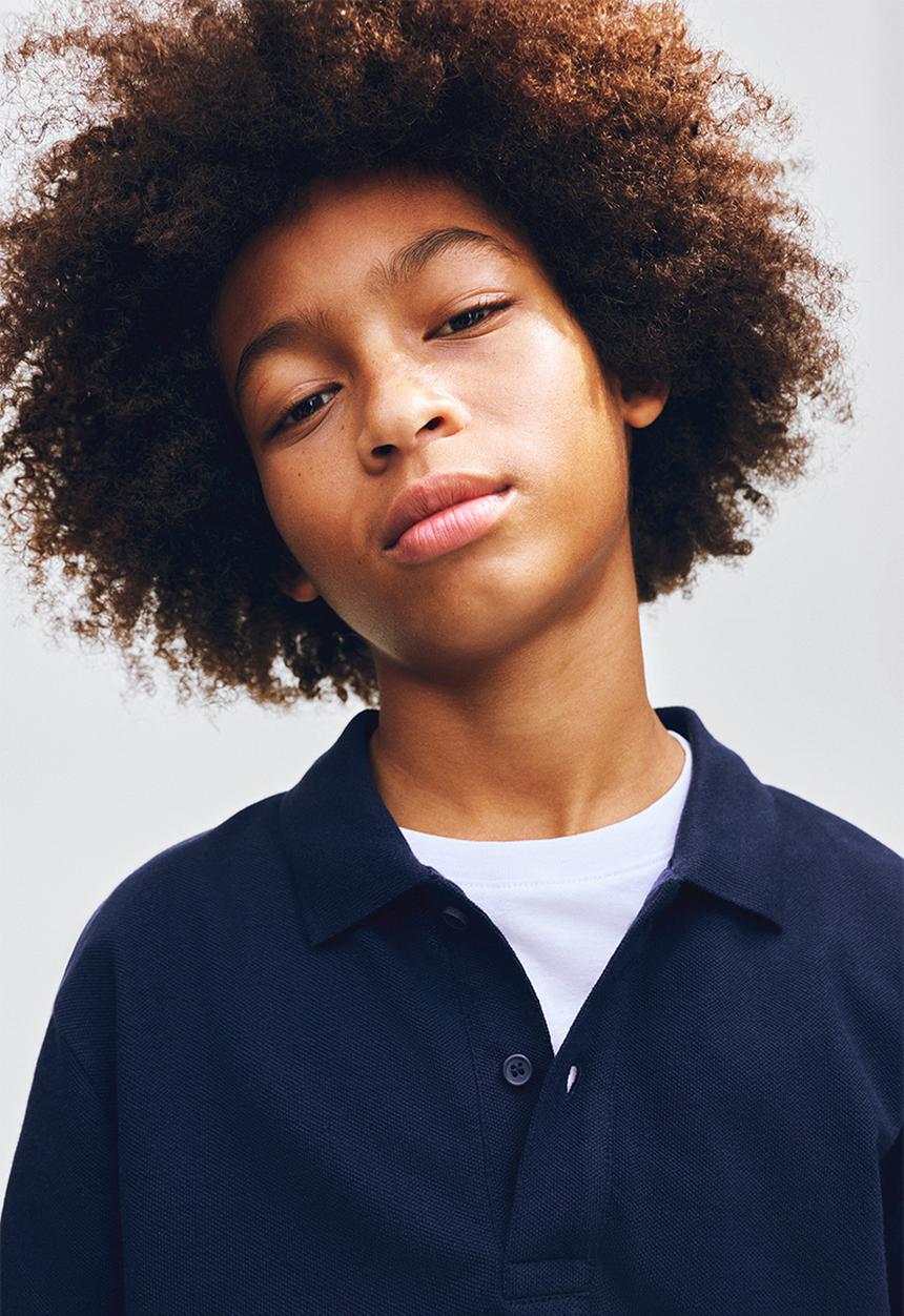 H&M - Cotton piqu? polo shirt - navy blue