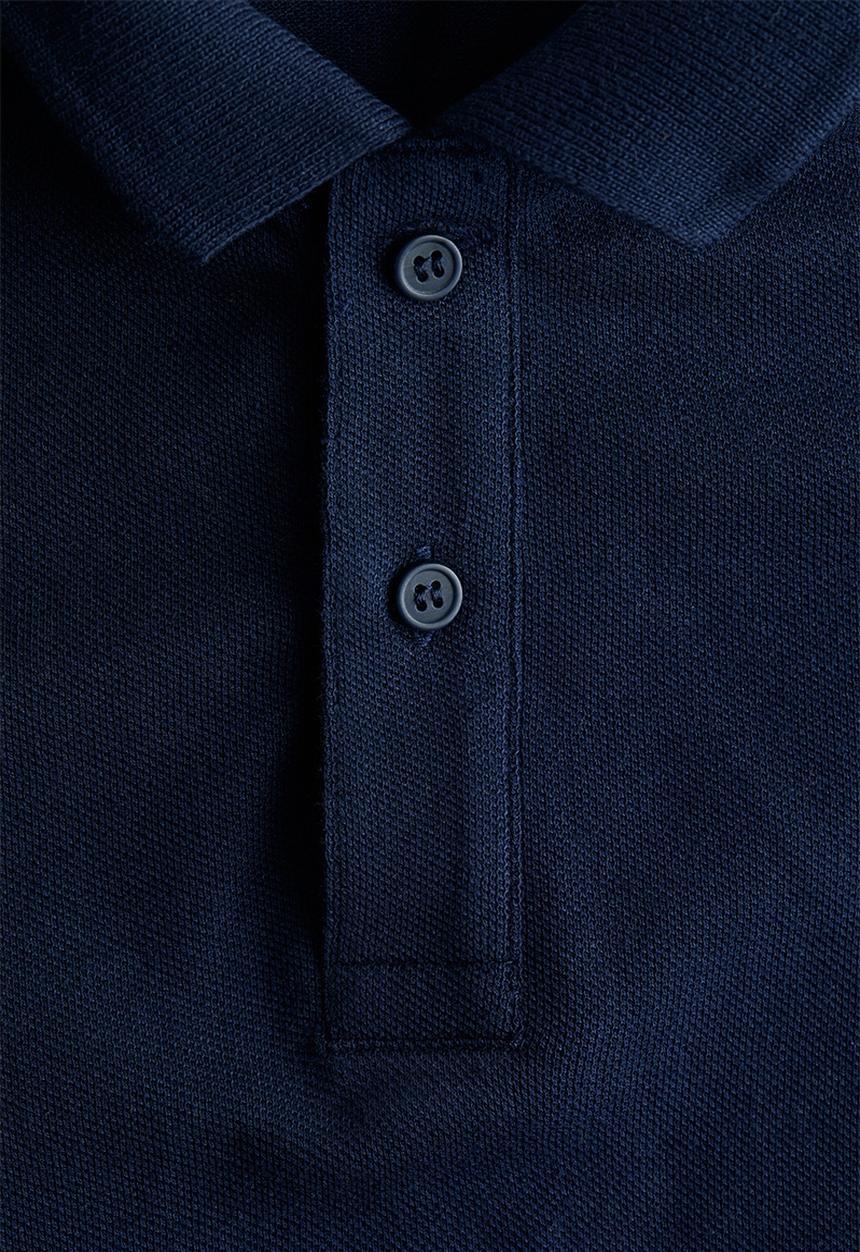 H&M - Cotton piqu? polo shirt - navy blue
