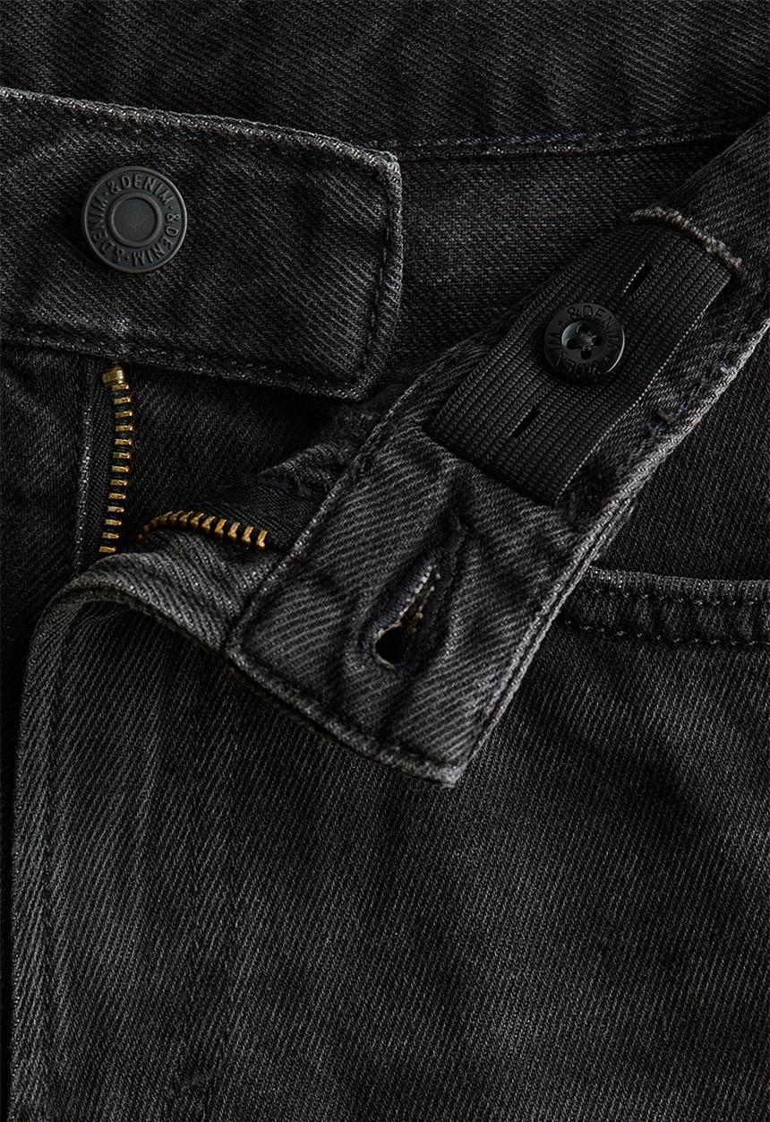 H&M - Loose-fit denim shorts - black