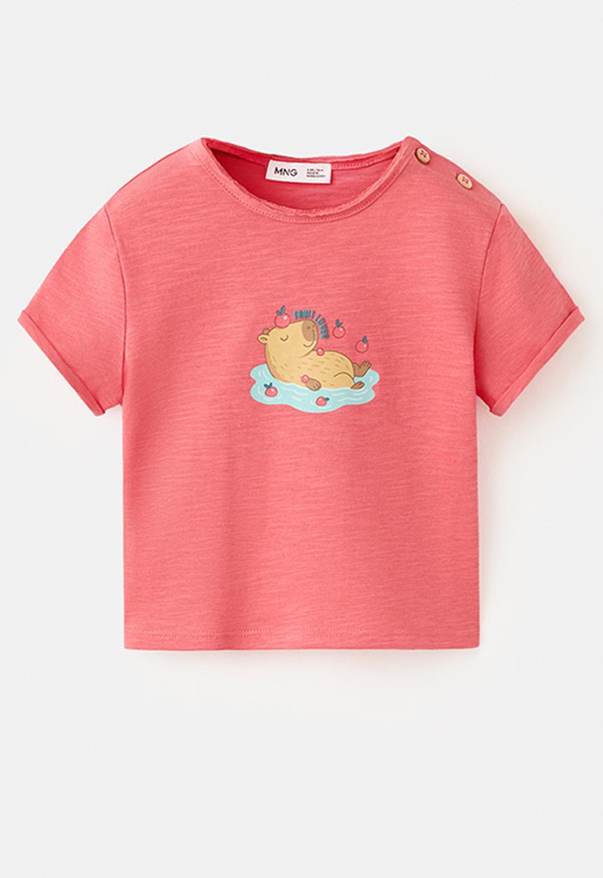 MANGO - T-Shirt Capy - Red