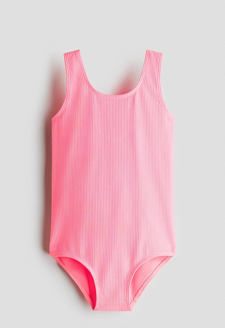 H&M - Textured swimsuit - pink