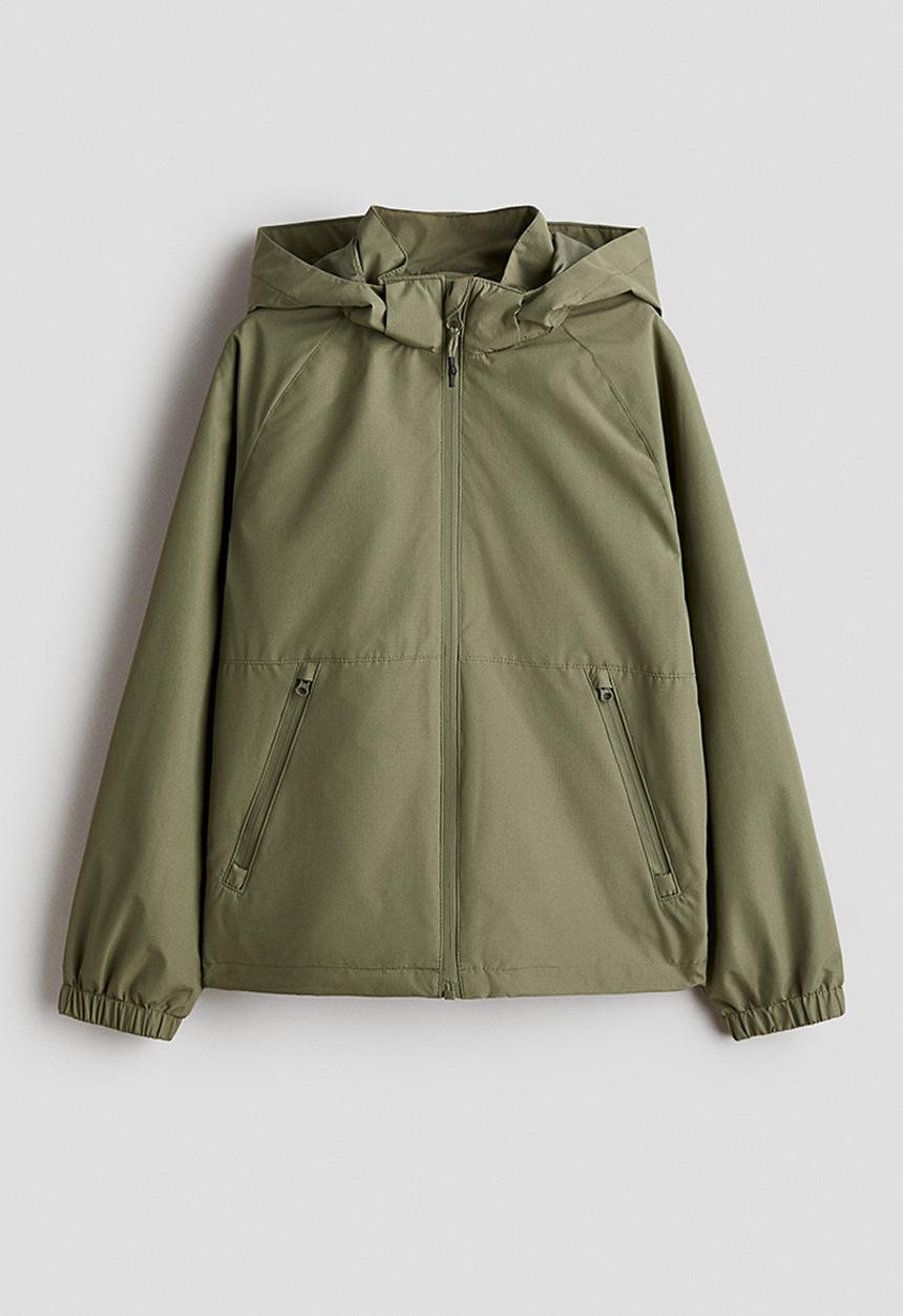 H&M - Water-repellent shell jacket - khaki green