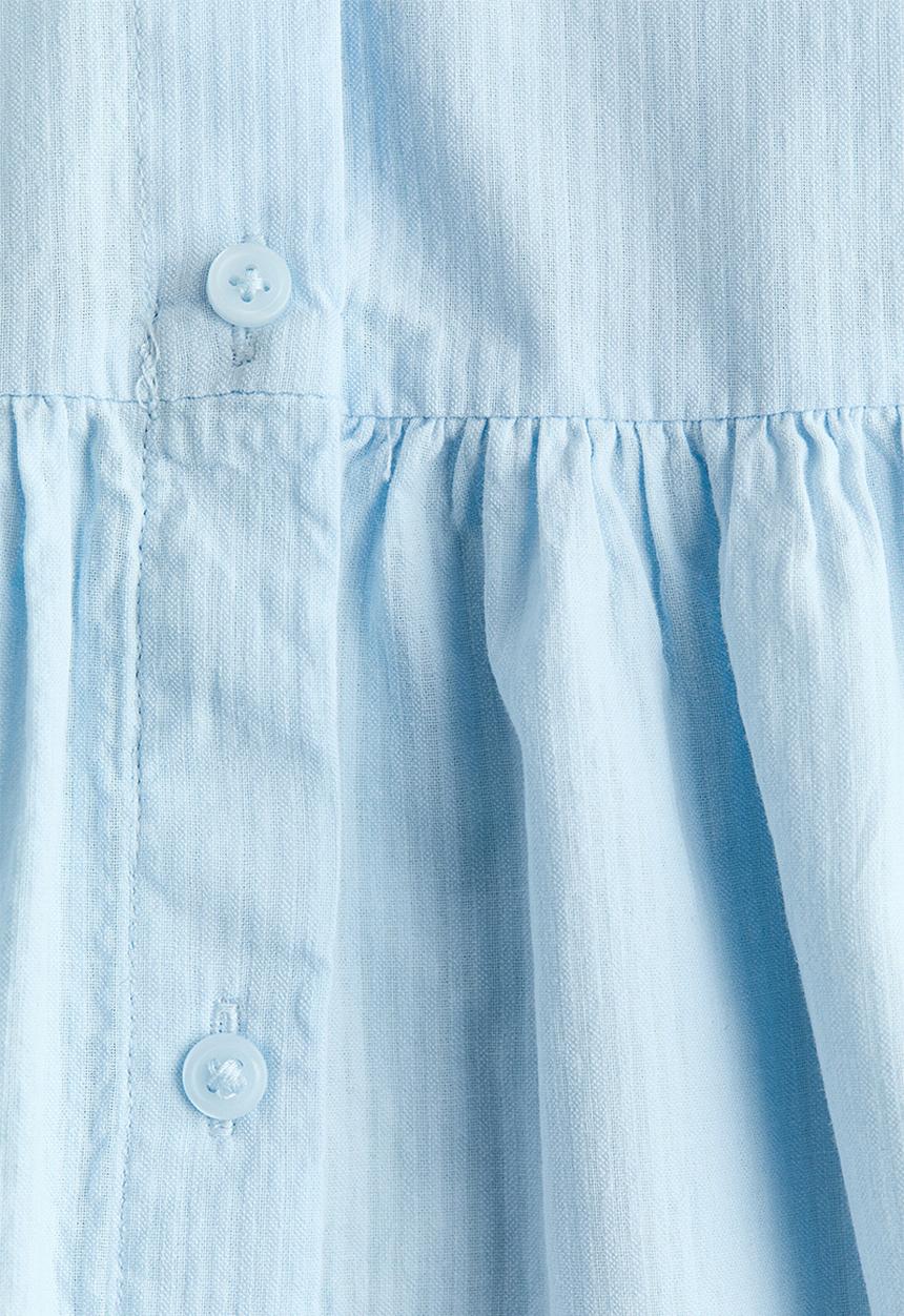 H&M - Sleeveless seersucker dress - light blue