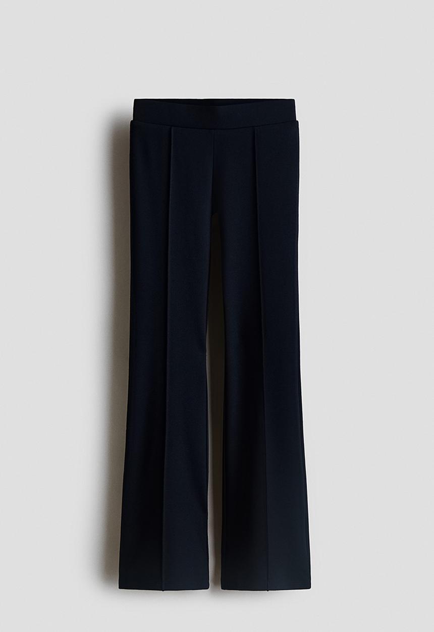 H&M - Flared jersey leggings - navy blue