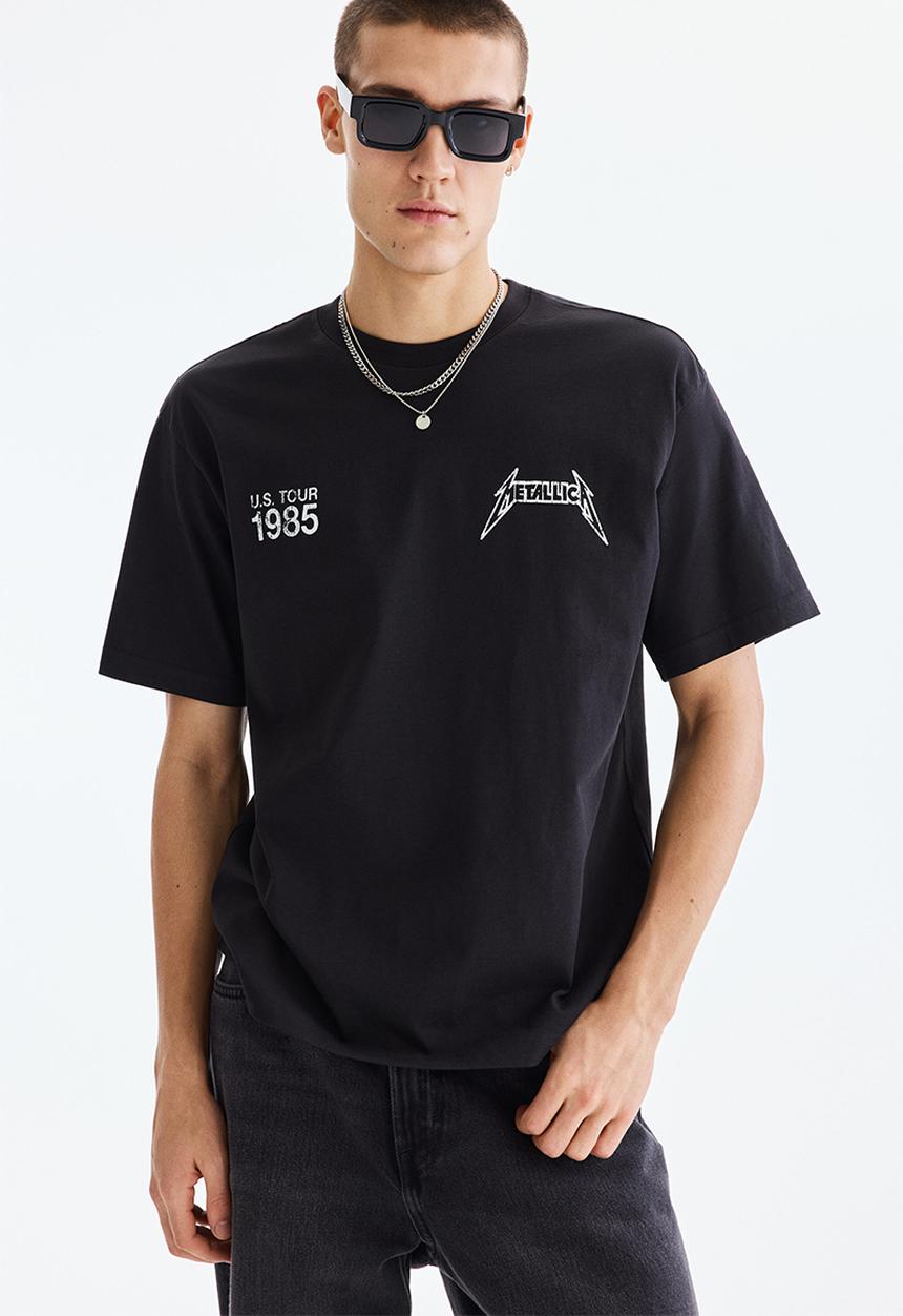 H&M - Loose fit t-shirt - black