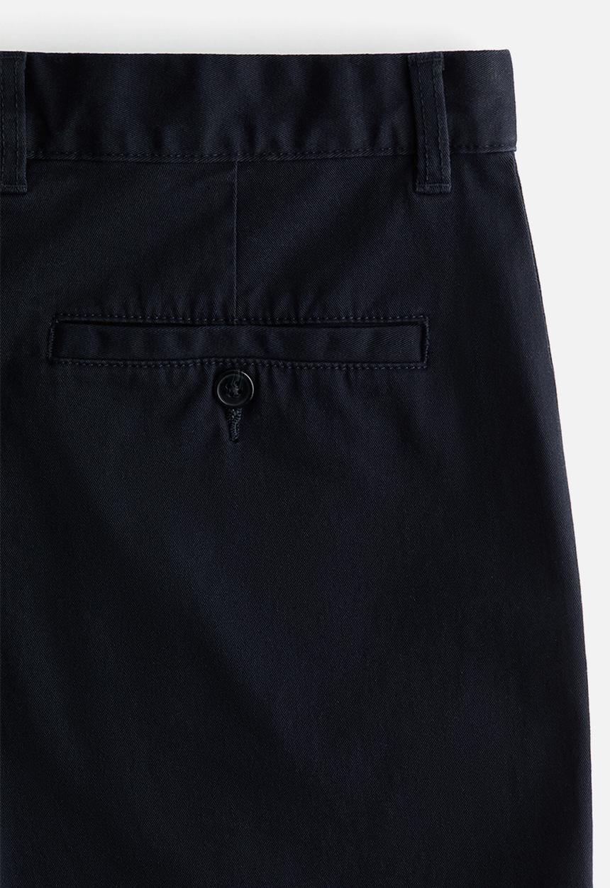 H&M - Regular fit cotton chino shorts - navy blue