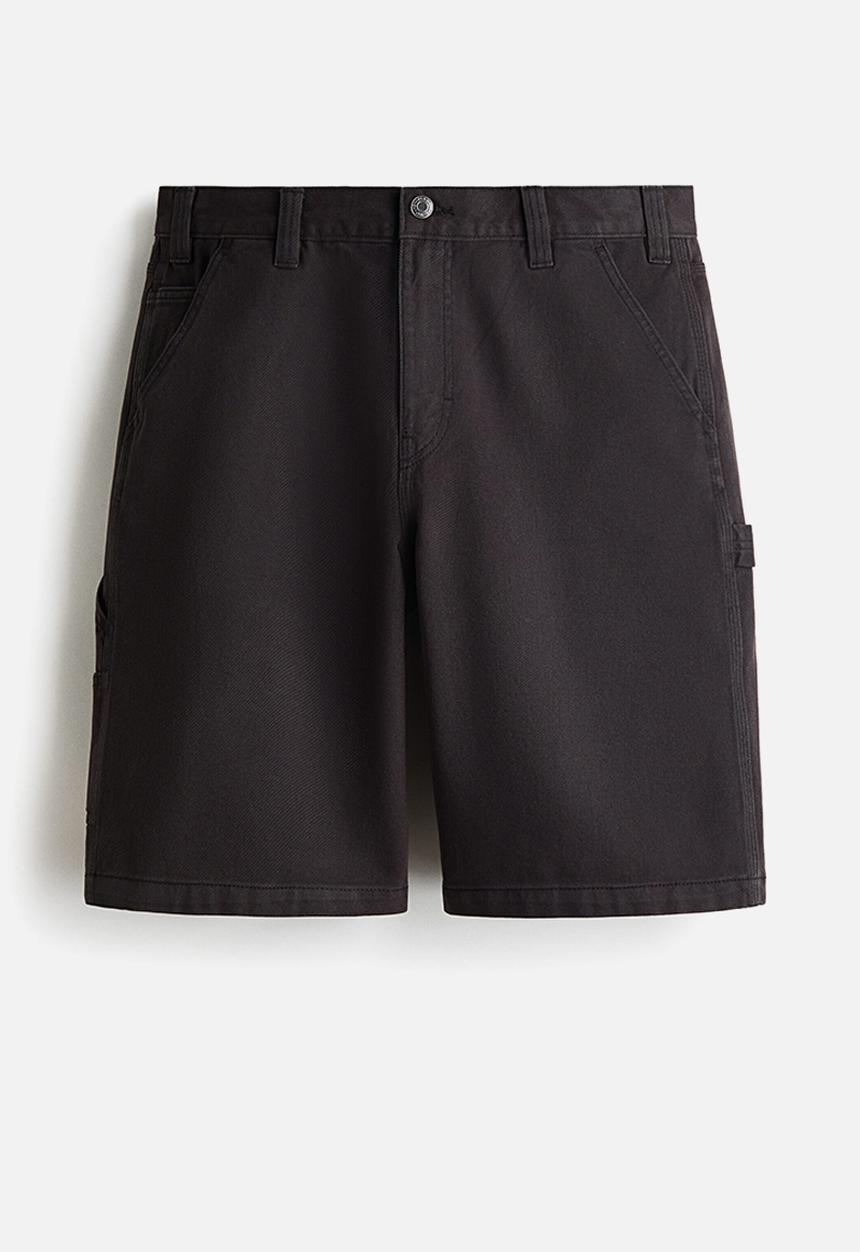 H&M - Relaxed fit carpenter shorts - black