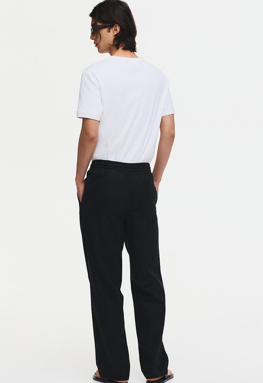 H&M - Relaxed fit trousers - black