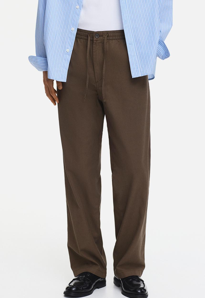 H&M - Relaxed fit trousers - taupe