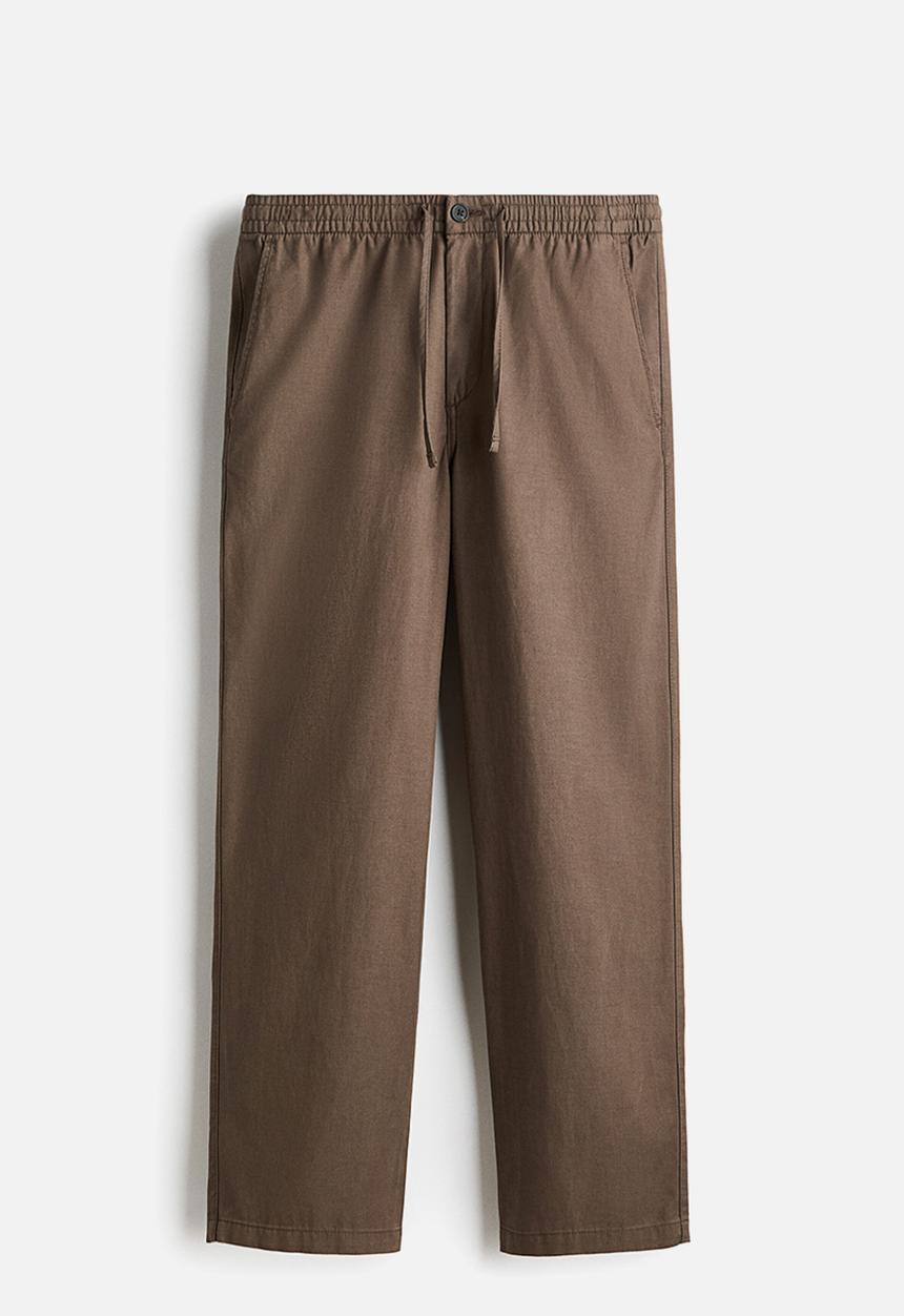 H&M - Relaxed fit trousers - taupe