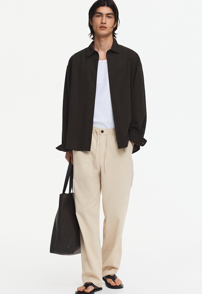 H&M - Relaxed fit trousers - beige