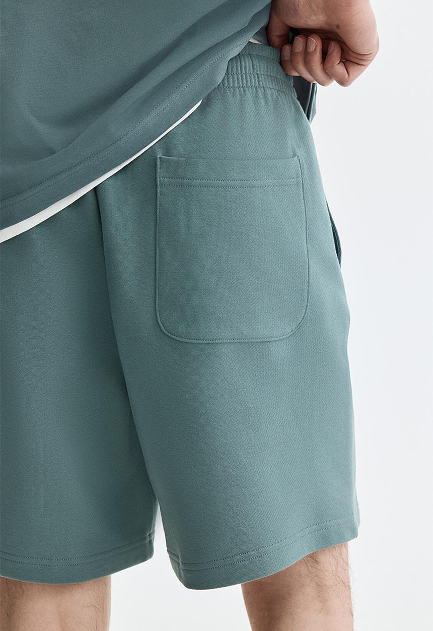 H&M - Regular fit sweatshorts - light dusty teal