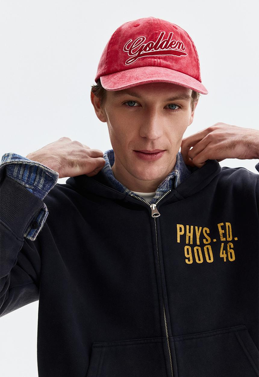 H&M - Loose fit zip-through hoodie - navy blue/phys. ed.