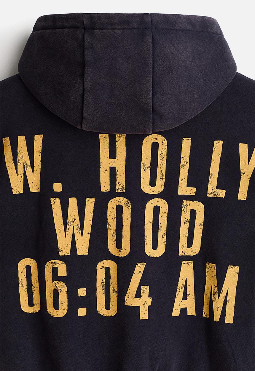 H&M - Loose fit zip-through hoodie - navy blue/phys. ed.