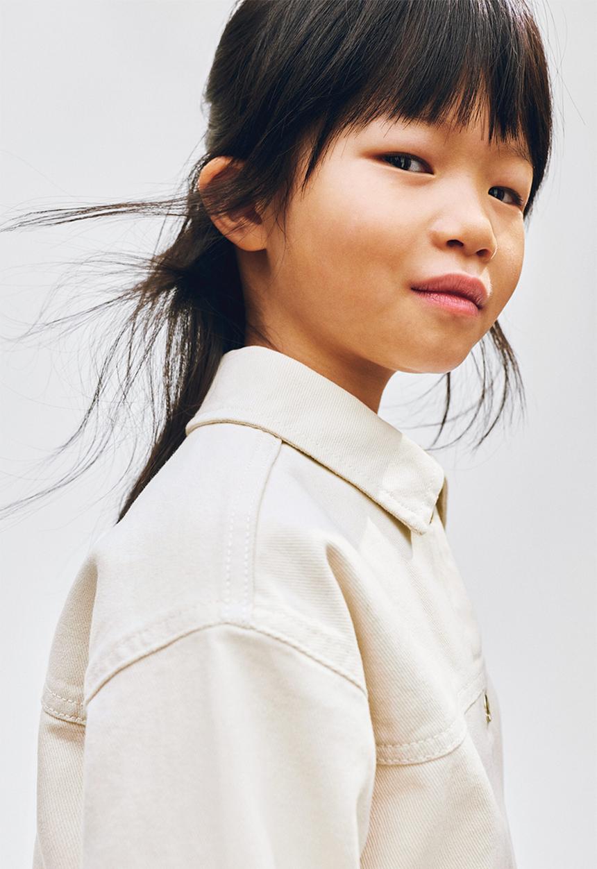 H&M - Heart-pocket twill jacket - light beige