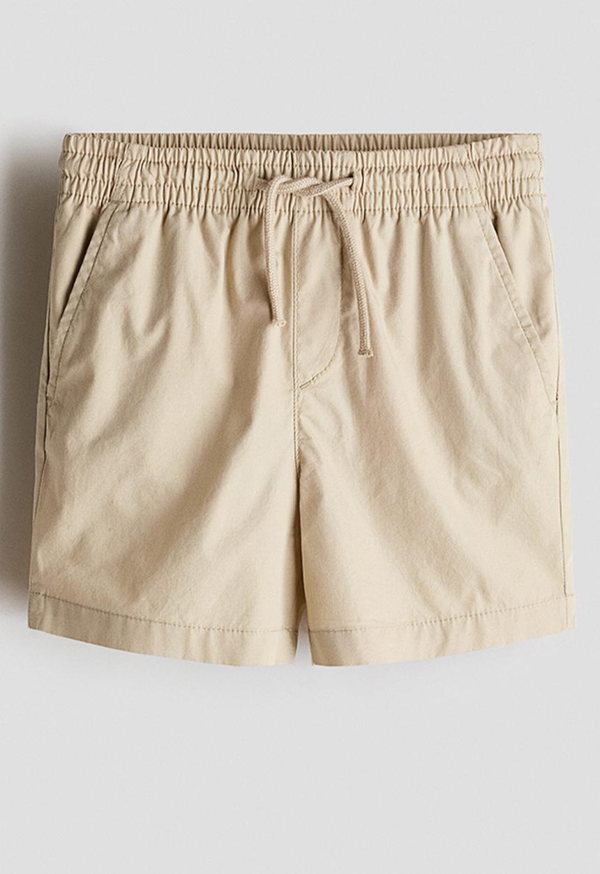 H&M - Cotton shorts - light beige