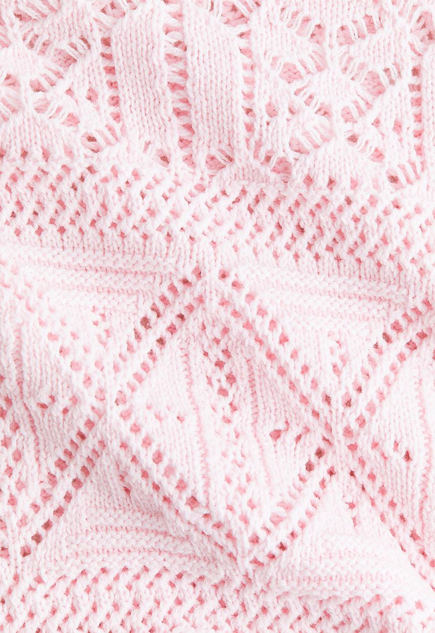 H&M - Crochet-look jumper - light pink