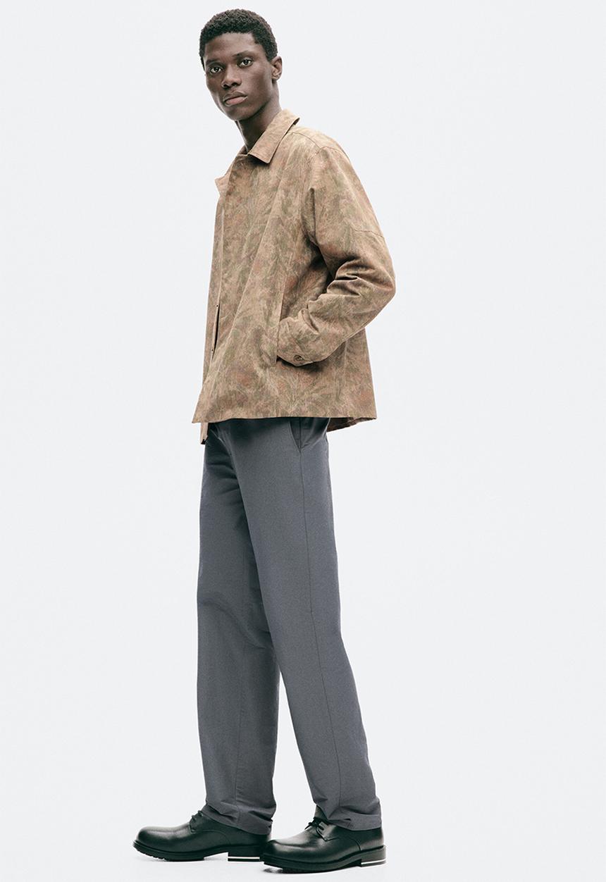 H&M - H&M Atelier: Overshirt - light mole/patterned
