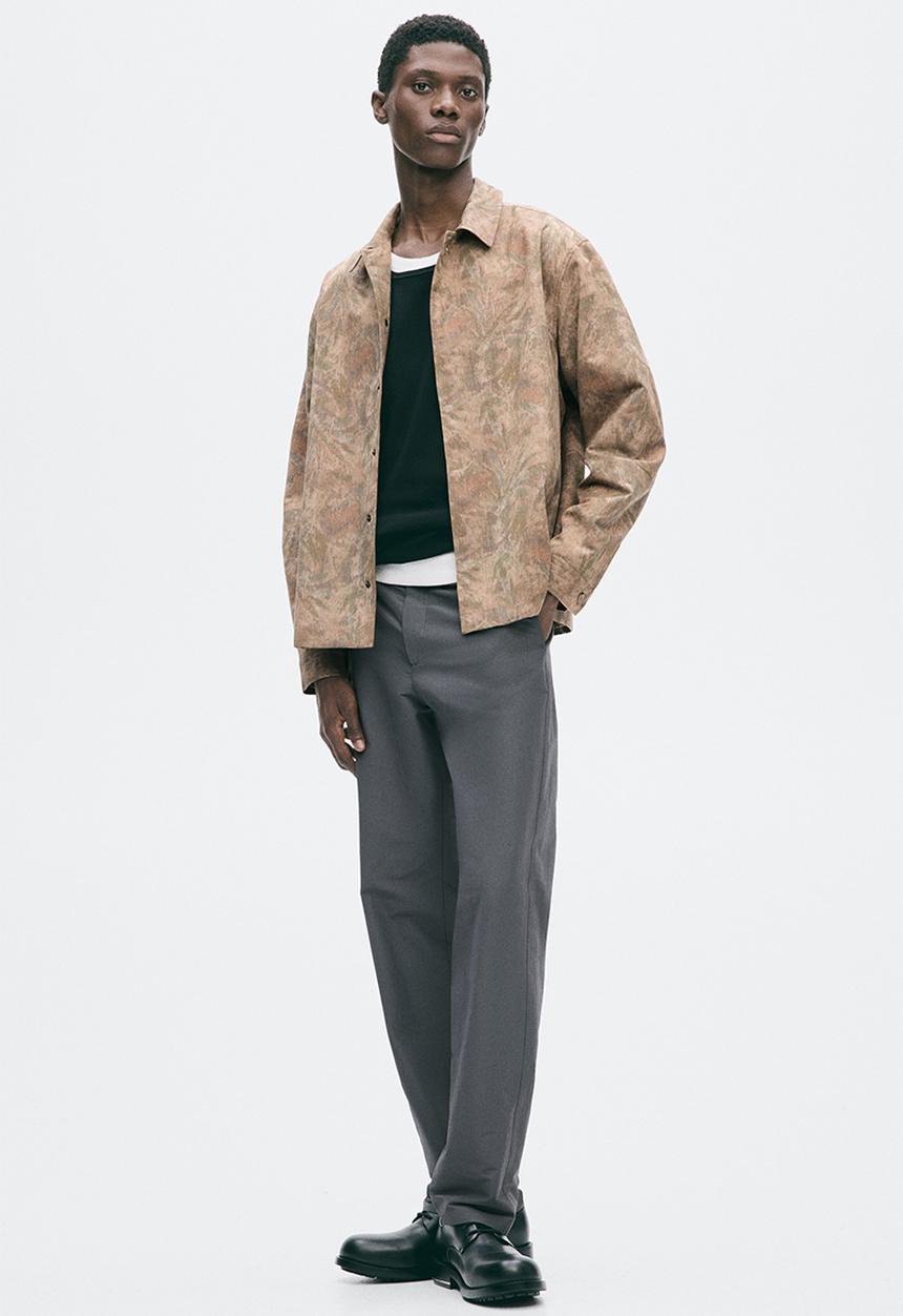 H&M - H&M Atelier: Overshirt - light mole/patterned