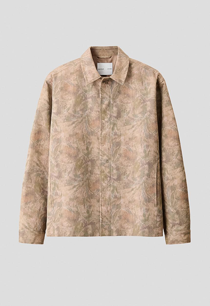H&M - H&M Atelier: Overshirt - light mole/patterned