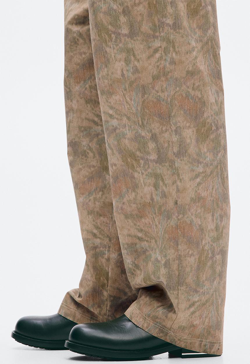 H&M - H&M Atelier: Relaxed fit trousers - mole/patterned