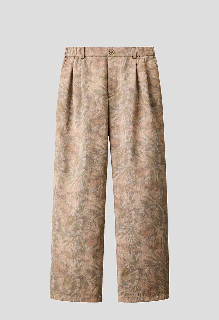 H&M - H&M Atelier: Relaxed fit trousers - mole/patterned